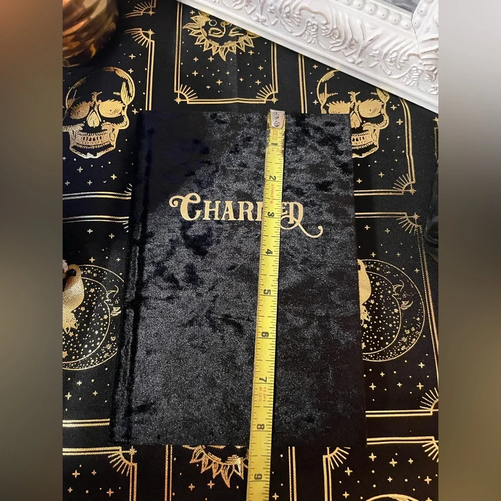 NWOT ECCOLO Black Velvet Covered CHARMED Journal